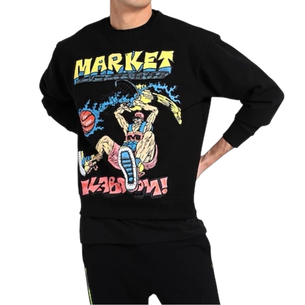 Chinatown‎ Market Kaboom Crewneck Sweatshirt Size Small Graphic Streetwear